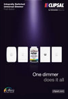 C-thru Integrally Switched Universal Dimmer Push Button. One dimmer does it all, 24899