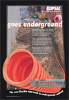 Corrugated Conduit goes underground