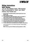 Wiring Instructions - WIPT Series - F1037