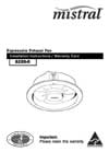 Installation Instructions - 6220-0 Mistral Expressaire Exhaust Fan - F1717