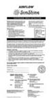 Installation Instructions - 6600ATP Sunshine En Suite Radiant and template - F1671/01