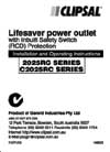Installation and Operating Instructions - Lifesaver Power Outlet with Inbuilt Safety Switch (RCD) Protection - F1071/03