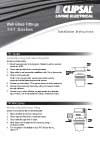 Installation Instructions - 747 Series Glass Fittings - F391/02