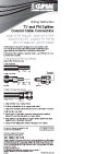 Installation Instructions - 30TV75MF TV & FM Splitter, 16255