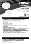 Installation Instructions - F2181 - 741 & 743 Series 240V CFL Downlight, 18690