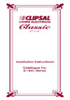 Installation Instructions - F1522/04 - Fixing Instructions for the Clipsal Classic Range E1920 Series, 17654