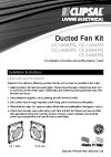 Installation Instructions - F1358/02 - CE100HPD, CE125HPD, CE150HPD, CE200HPD and CE250HPD Ducted Fan Kit, 17664