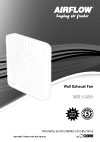Installation Instructions - F1462/02 - WK1380 Airflow Wall Exhaust Fan by O.ERRE, 18217