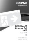 Installation Instructions - F2154 - EXITSM Quicksmart Universal Exit Light, 19219