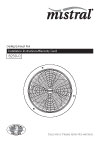 Installation Instructions - F1087/02 - Mistral Ceiling Exhaust Fan 6230-0, 19007