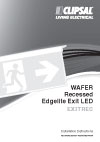 Installation Instructions - F2153 - EXITREC WAFER Recessed Edgelite Exit LED, 17939