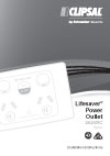 Installation Instructions - F2185 - 2025RC Series Lifesaver Power Outlet, 18921