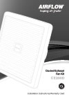Installation Instructions - F1656/02 - Airflow CE200D Ducted Exhaust Fan Kit, 19191