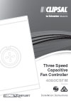 Installation Instructions - F2135/02 - 4060CSFM Series Clipsal Saturn Three Speed Capacitive Fan Controller, 19529