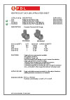 Product Data Sheet - Connector Terminals 40A Orange