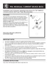 Installation Instructions - 596RCD PDL Residual Current Device (RCD), 398576