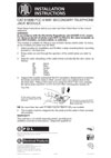 Installation Instructions - 619M6 FCC 6 Way Secondary Telephone Jack Module, 362659