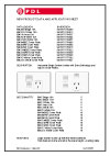 Product Data Sheet - 694X 694XX 600 Series Horizontal Single Socket with Extra Switch(es) and Clip-on Cover Plates, 12615