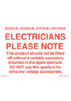 Installation Instructions - F1326/01 - Electricians Please Note, 21081