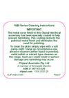 General Instructions - F922/4 - 1920 Series Cleaning Instructions, 21093
