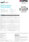 Product Data Sheet - DALI DCP12 and DCP24 Power Supplies, 21760