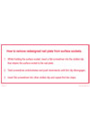 Installation Instructions - F1815/01 - How to remove redesigned nail plate from surface sockets, 21087