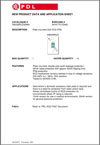 Product Data Sheet - 596/56RCD-30 Plate Mounted 20A RCD IP56