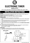 Installation Instructions - 6312 Electronic Timer