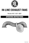 Installation Instructions - In-Line Exhaust Fans, Models 6401, 6501 and 6601