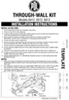 Installation Instructions - 6412, 6512 and 6612 Through-Wall Kit
