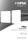 Installation Instructions - F1869/02 - 505xNL A, E505xNL E Series C-Bus Neo Wall Switch, 21361