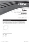 Installation Instructions - F2273/01 - 5000CTCNA Series C-Bus C-Touch Colour Touch Screen Nail Bracket, 21615