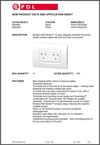 Product Data Sheet - 895A Modena 800 Series 10 Amp Integrally Switched Horizontal Double Socket Outlets with Grid and Clip on Surround, 13432