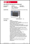 Product Data Sheet - S883BABK Strato 800 Series Flat Metal Plate Triple Switch Black, 13332