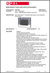 Product Data Sheet - S894BABK Strato 800 Series Flat Metal Plate Single 10 Amp Switched Socket Black, 13798