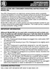 Installation Instructions - 956 Powerguard Electrical Safety Switch, 560537