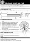 Installation Instructions - 576 PDL Range Socket and 976 PDL Range Plug, 378671