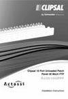 Installation Instructions - F2311/01 - RJ30/16UPPF Clipsal 16 Port Unloaded Patch Panel 30 Mech FTP, 22322