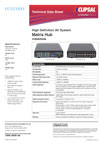 Product Data Sheet - 3105AVSH48, Matrix Hub, High Definition AV System, 23654