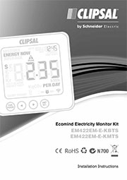 Installation Instructions - F2349/02 - EM422EM-E-KBTS, EM422EM-E-KMTS, Ecomind Electricity Monitor Kit, 23974