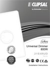 Installation Instructions - F2290/03 - 31E4RUD Series c-thru Medium Power Universal Dimmer 800W, 24422