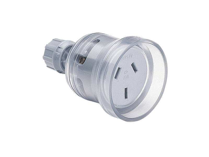 Clipsal 438 Flexible Cord Extension Socket, 250VAC, 10A, 3 Pin