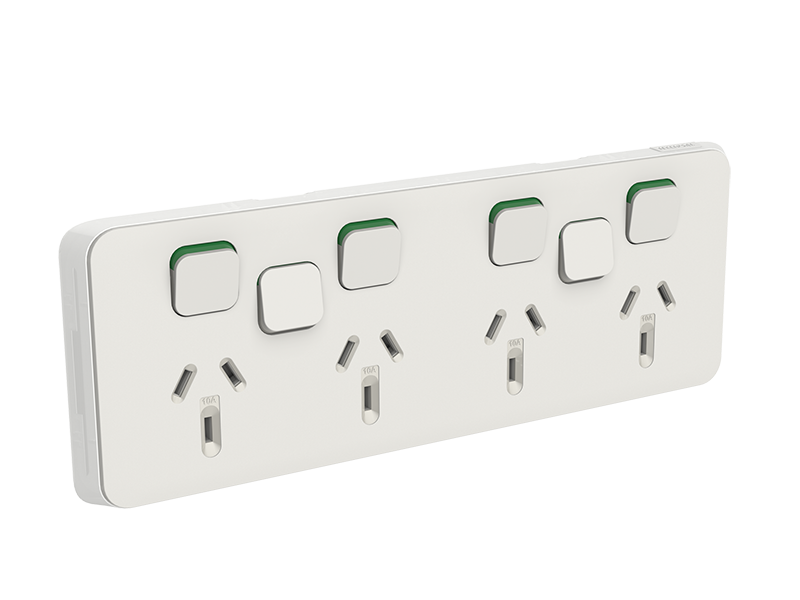 Clipsal 3025XCAN Clipsal Iconic Cover Plate for Double Powerpoint, 2