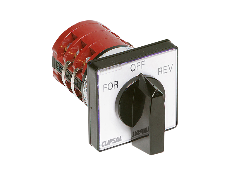 Clipsal 7GN12/D11/U Rotary Cam Switch, 3 Pole, 415V, 12A, 60deg