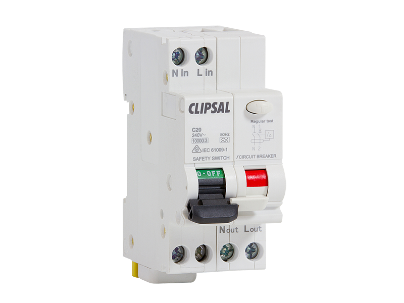 Clipsal - 4RCBE216/10 - Combination RCD/MCB, 2 Module, 2 ... 240v breaker wiring diagram 