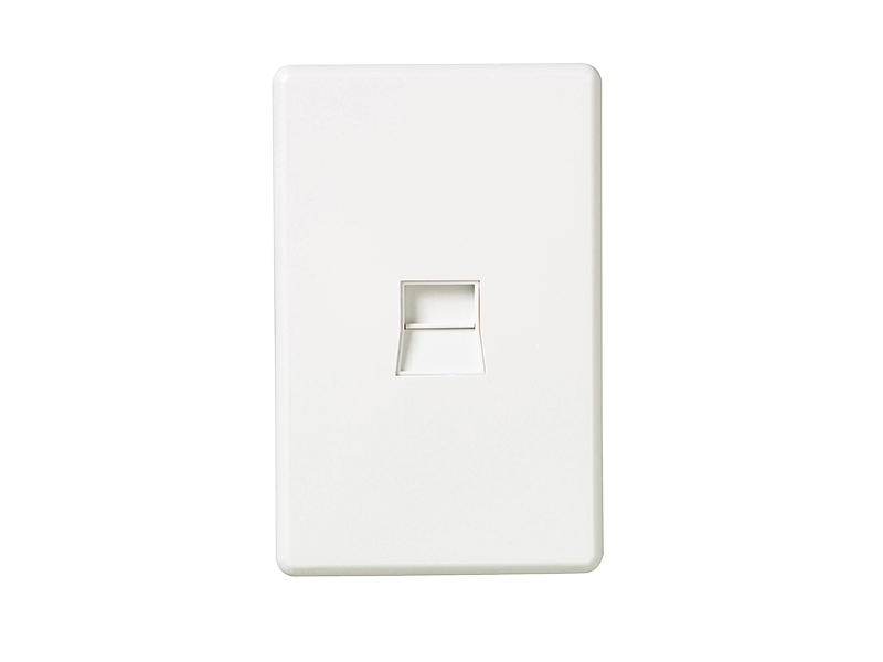 Clipsal C2031VT2W Telephone Socket Outlet, 2 Wire, 1 Gang, White