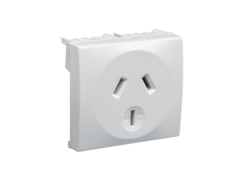 Clipsal - 8010LM - Integral Single Switch Socket Outlet, 250VAC, 10A ...